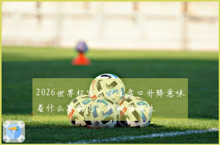 2026世界杯官方投注盘口升降意味着什么赛前怎么判断准确性